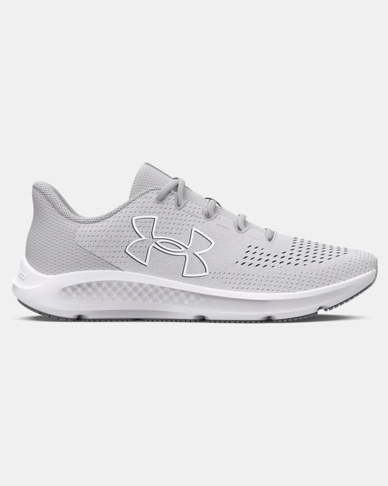 Women's UA Charged Pursuit 3 Big Logo Running Shoes in Gray image number 0